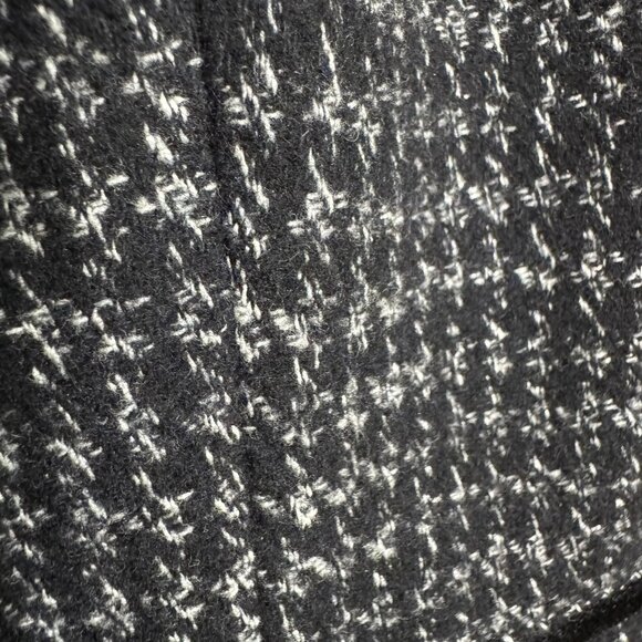 GUESS Houndstooth Wool Peacoat | Black & White Double-Breasted | Size Medium - Picture 10 of 13